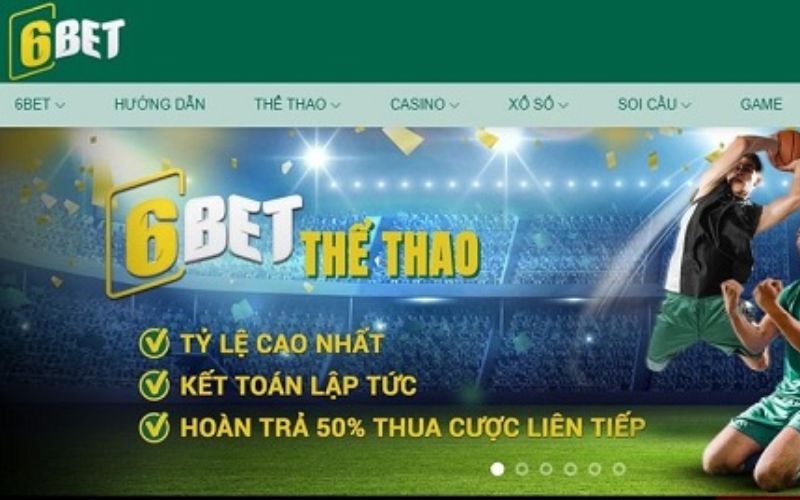 Nhận khuyến mãi 6Bet để thoả thích chơi cá cược tại 868h