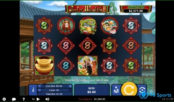 slot god of wealth sở hữu giao diện đậm chất Trung Hoa