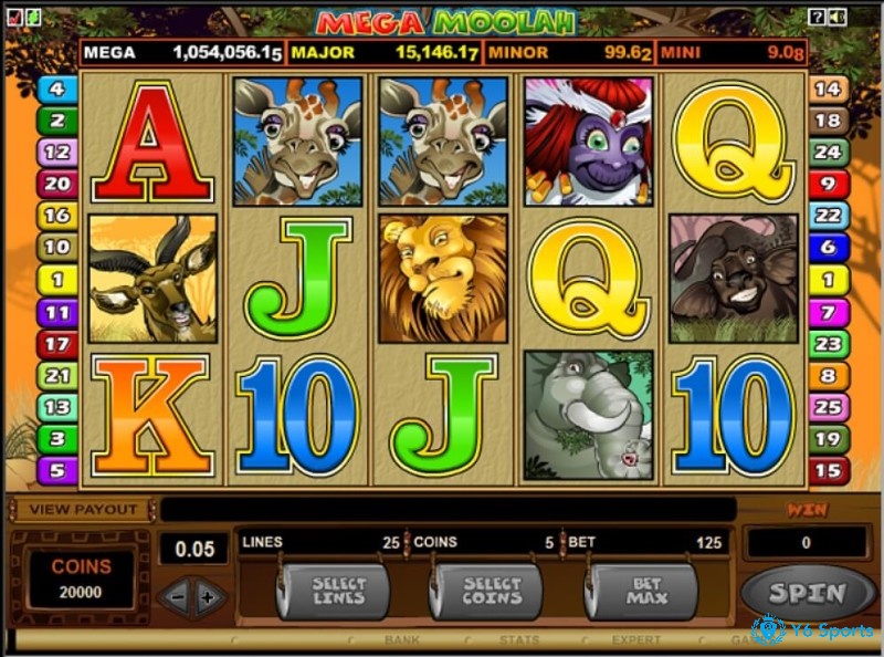 Mega Moolah slot có cách chơi đơn giản