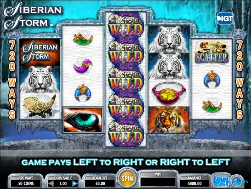 Siberian Storm slot với số vòng quay miễn phí tới 240