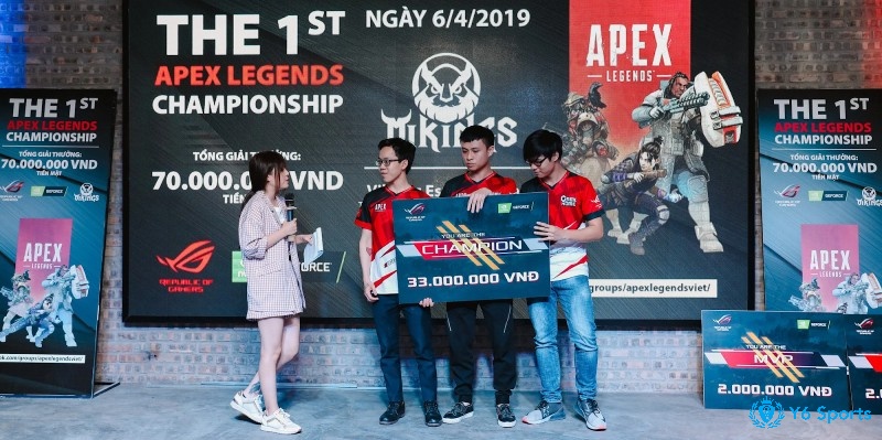 Giải đấu Apex Legends là sự kiện thể thao giúp các tuyển thuỷ tranh tài với nhau
