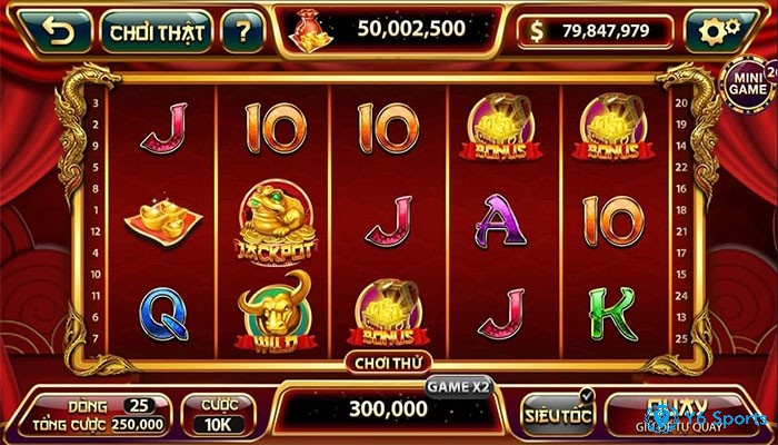 Một số nút phổ biến trong game nổ hũ vip