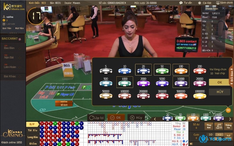 Áp dụng mẹo chơi baccarat theo công thức 114 