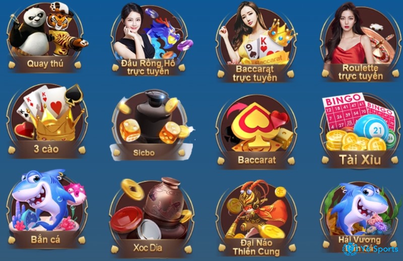 Kho game live casino đa dạng hấp dẫn của web game CF68