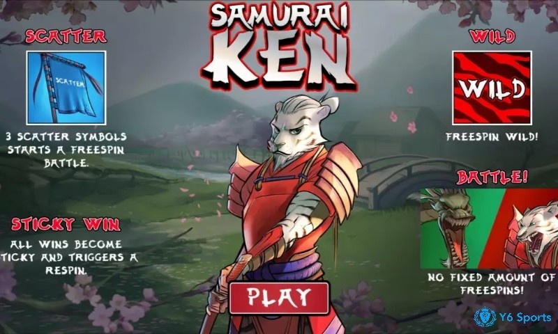 Samurai Ken slot hay với chủ đề về Samurai Nhật Bản