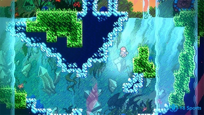 Celeste sử dụng công nghệ pixel tạo nên một thế giới 8-bit sống động