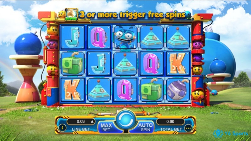 Game Slot Lucky Bomber có chủ đề chiến tranh với hình ảnh các chiến binh bom