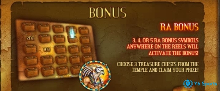 Biểu tượng Bonus kích hoạt The Bonus game và phần thưởng hấp dẫn từ việc chọn rương may mắn