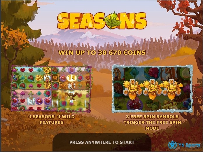 Seasons: Slot của Yggdrasil về 4 mùa trong năm rất ấn tượng