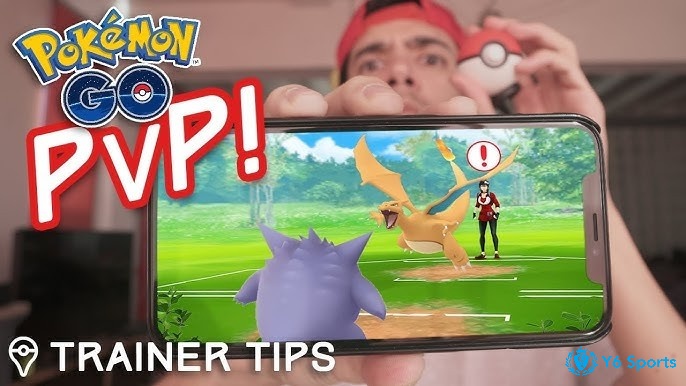 Giao diện trận đấu PvP Pokemon go với đội hình chiến thuật trong Great League.