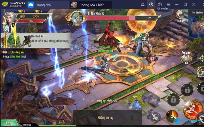 Ảnh chụp màn hình trong game pc phiêu lưu hành động với nhân vật đang chiến đấu